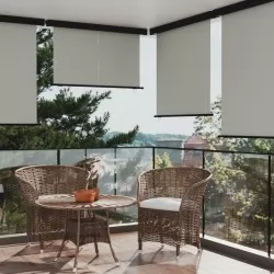 Вертикална тента за балкон, 170x250 см, сива