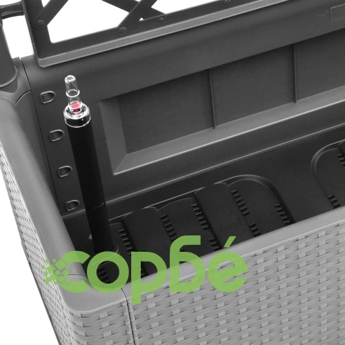 Градинска повдигната леха с решетка, самополивна, сива ➤ топ цена ➤ sorbe.bg