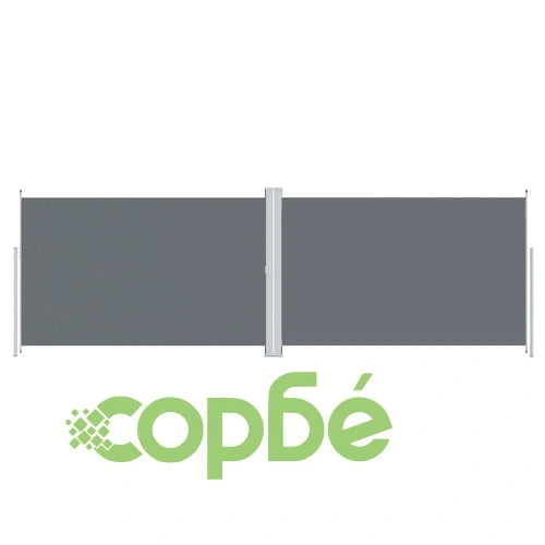 Прибираща се странична тента, антрацит, 220x600 см ➤ топ цена ➤ sorbe.bg