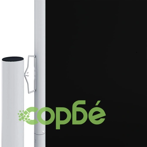 Прибираща се странична тента, черна, 220x1000 см ➤ топ цена ➤ sorbe.bg