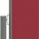 Прибираща се странична тента, червена, 180x1200 см