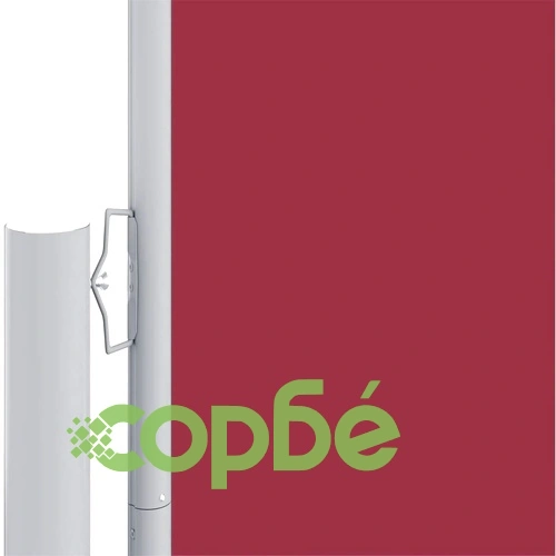 Прибираща се странична тента, червена, 200х1200 см ➤ топ цена ➤ sorbe.bg