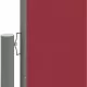 Прибираща се странична тента, червена, 220x1200 см