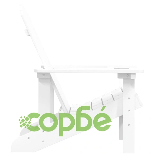 Градински стол Адирондак, HDPE, бял ➤ топ цена ➤ sorbe.bg