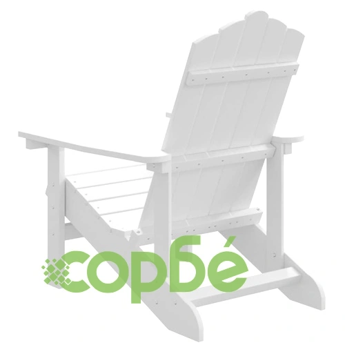 Градински стол Адирондак, HDPE, бял ➤ топ цена ➤ sorbe.bg