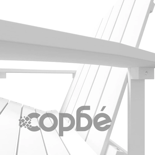 Градински стол Адирондак, HDPE, бял ➤ топ цена ➤ sorbe.bg