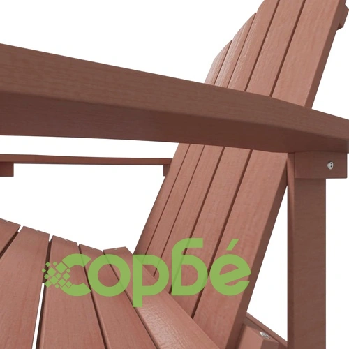 Градински стол Адирондак, HDPE, кафяв ➤ топ цена ➤ sorbe.bg