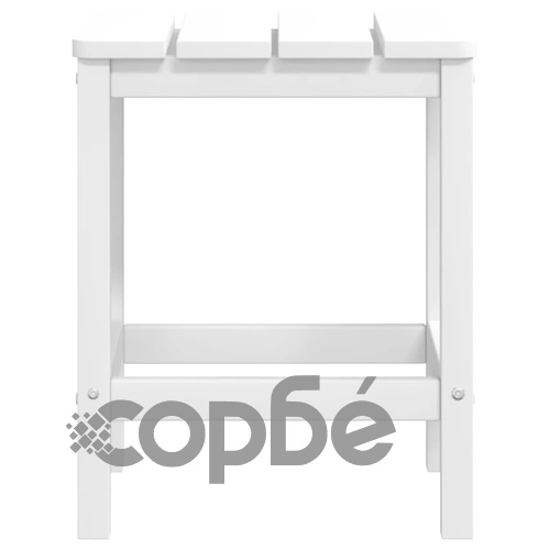 Градинска маса Адирондак, бяла, 38x38x46 см, HDPE ➤ топ цена ➤ sorbe.bg