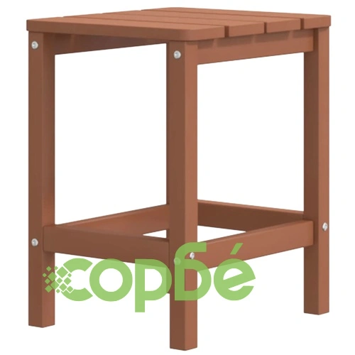 Градинска маса Adirondack, кафява, 38x38x46 см, HDPE ➤ топ цена ➤ sorbe.bg
