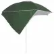 Плажен чадър със странични стени, зелен, 215 см