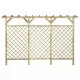 Градинска решетъчна ограда с покрив-пергола, 300x50x200 см, бор