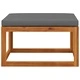 Табуретка, тъмносива възглавница, дърво акациев масив