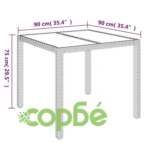 Градински трапезен комплект 5 части с възглавници сив полиратан ➤ топ цена ➤ sorbe.bg