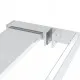 Стена за душ кабина с рафт хром 80x195 см ESG стъкло/алуминий