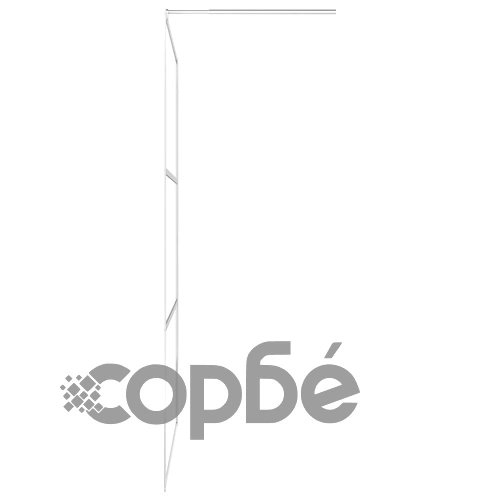 Стена за душ кабина с рафт хром 90x195 см ESG стъкло/алуминий ➤ топ цена ➤ sorbe.bg