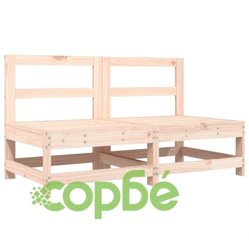 Градински лаундж комплект, 8 части, бор масив ➤ топ цена ➤ sorbe.bg