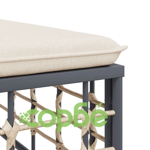 Градински комплект с възглавници 6 части антрацит полиратан ➤ топ цена ➤ sorbe.bg