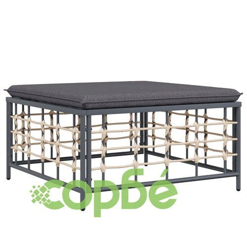 Градински комплект с възглавници 6 части антрацит полиратан ➤ топ цена ➤ sorbe.bg