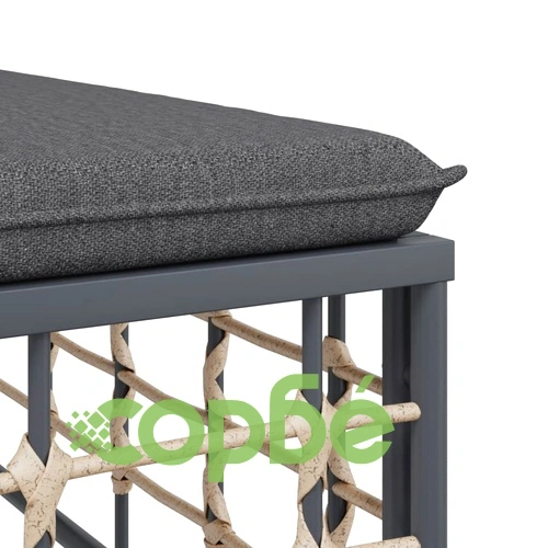 Градински комплект с възглавници 6 части антрацит полиратан ➤ топ цена ➤ sorbe.bg