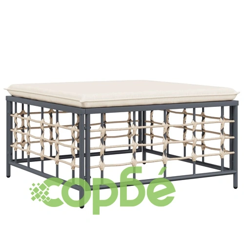 Градински комплект с възглавници 7 части антрацит полиратан ➤ топ цена ➤ sorbe.bg