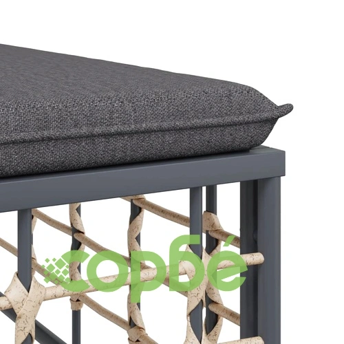 Градински комплект с възглавници 6 части антрацит полиратан ➤ топ цена ➤ sorbe.bg