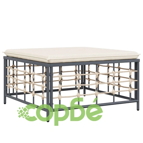 Градински комплект с възглавници 9 части антрацит полиратан ➤ топ цена ➤ sorbe.bg