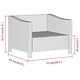 Градински лаундж комплект с възглавници 7 части полиратан сив
