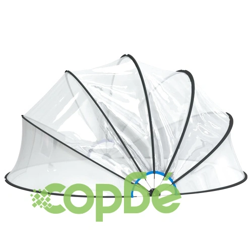 Купол за басейн със скоба, кръгъл, 440x220 см, PVC ➤ топ цена ➤ sorbe.bg