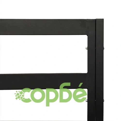 Градински лаундж комплект 7 части със сиви възглавници стомана ➤ топ цена ➤ sorbe.bg