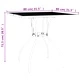 Градински трапезен комплект от 3 части, антрацит, стомана