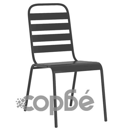 Градински трапезен комплект от 7 части, антрацит, стомана ➤ топ цена ➤ sorbe.bg
