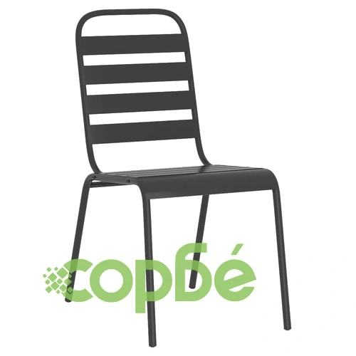 Градински трапезен комплект от 9 части, антрацит, стомана ➤ топ цена ➤ sorbe.bg
