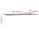 Градински трапезен комплект от 11 части, антрацит, стомана