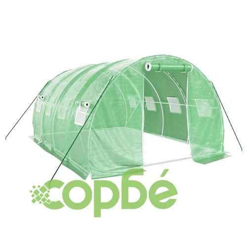 Оранжерия със стоманена рамка зелена 12 м² 4x3x2 м ➤ топ цена ➤ sorbe.bg