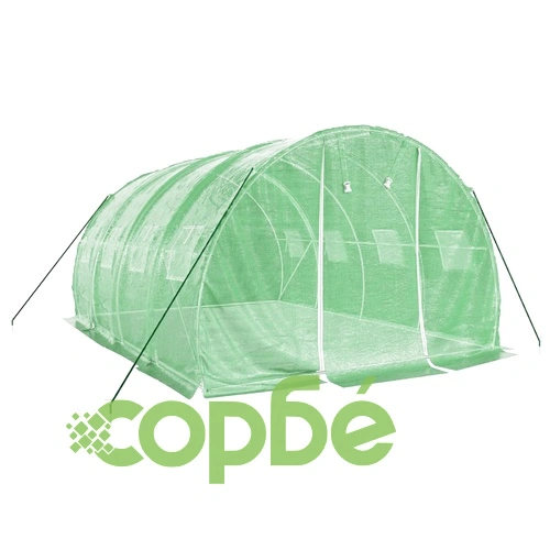 Оранжерия със стоманена рамка зелена 12 м² 4x3x2 м ➤ топ цена ➤ sorbe.bg