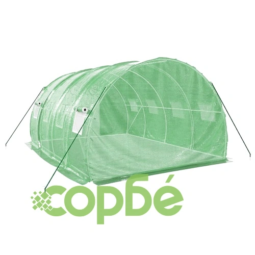 Оранжерия със стоманена рамка зелена 12 м² 4x3x2 м ➤ топ цена ➤ sorbe.bg