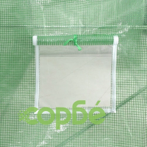 Оранжерия със стоманена рамка зелена 30 м² 10x3x2 м ➤ топ цена ➤ sorbe.bg