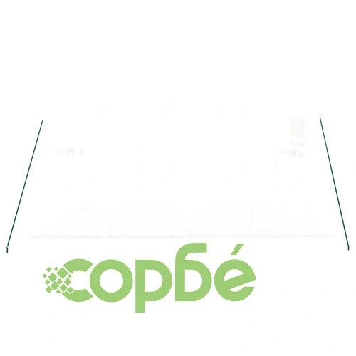 Оранжерия със стоманена рамка бяла 12 м² 4x3x2 м ➤ топ цена ➤ sorbe.bg