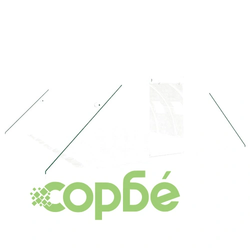 Оранжерия със стоманена рамка бяла 24 м² 6x4x2 м ➤ топ цена ➤ sorbe.bg