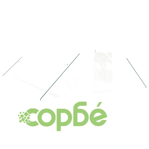 Оранжерия със стоманена рамка бяла 40 м² 10x4x2 м ➤ топ цена ➤ sorbe.bg