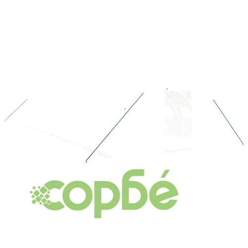 Оранжерия със стоманена рамка бяла 64 м² 16x4x2 м ➤ топ цена ➤ sorbe.bg