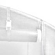 Оранжерия със стоманена рамка бяла 80 м² 20x4x2 м