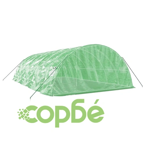 Оранжерия със стоманена рамка зелена 40 м² 8x5x2,3 м ➤ топ цена ➤ sorbe.bg