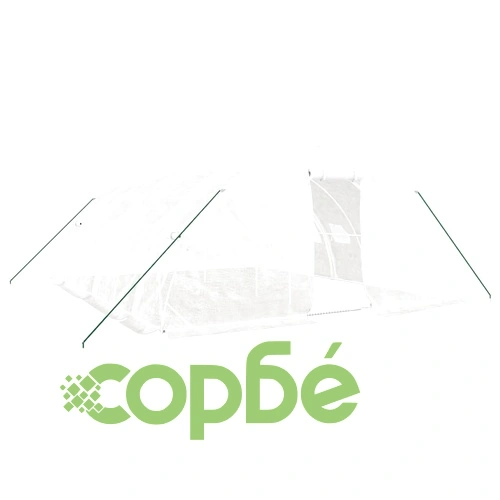 Оранжерия със стоманена рамка бяла 30 м² 6x5x2,3 м ➤ топ цена ➤ sorbe.bg