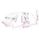 Оранжерия със стоманена рамка бяла 30 м² 6x5x2,3 м