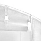 Оранжерия със стоманена рамка бяла 50 м² 10x5x2,3 м