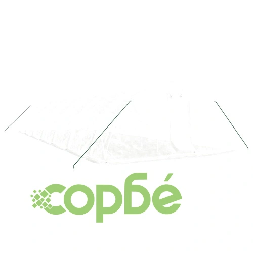 Оранжерия със стоманена рамка бяла 70 м² 14x5x2,3 м ➤ топ цена ➤ sorbe.bg