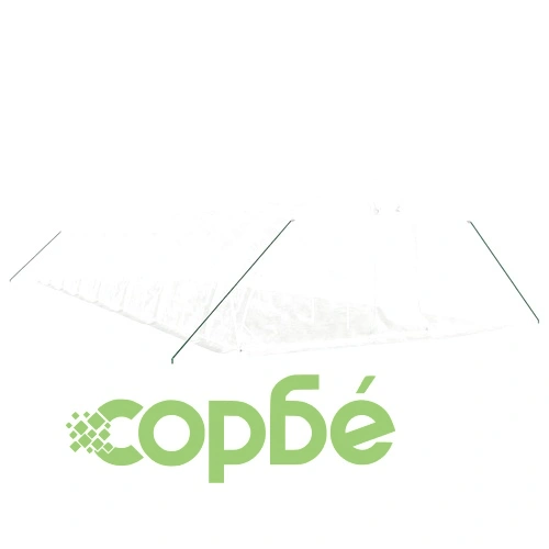 Оранжерия със стоманена рамка бяла 80 м² 16x5x2,3 м ➤ топ цена ➤ sorbe.bg
