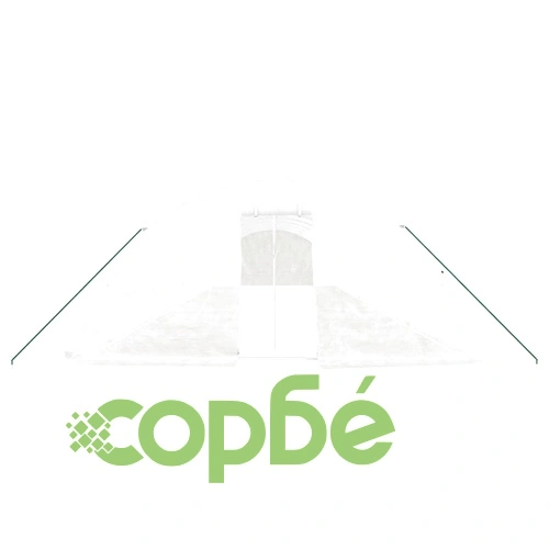 Оранжерия със стоманена рамка бяла 80 м² 16x5x2,3 м ➤ топ цена ➤ sorbe.bg
