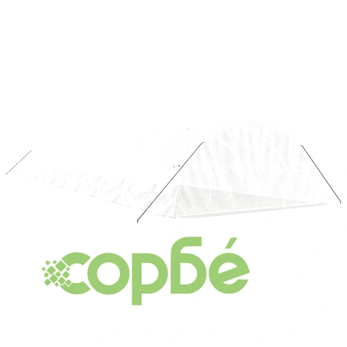 Оранжерия със стоманена рамка бяла 110 м² 22x5x2,3 м ➤ топ цена ➤ sorbe.bg